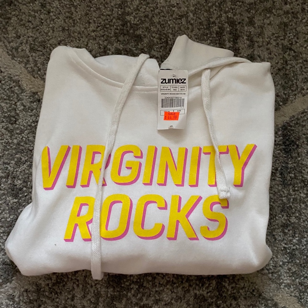 Virginity Rocks hoodie